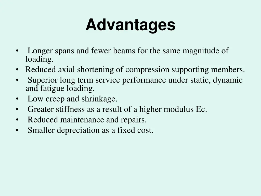 advantages