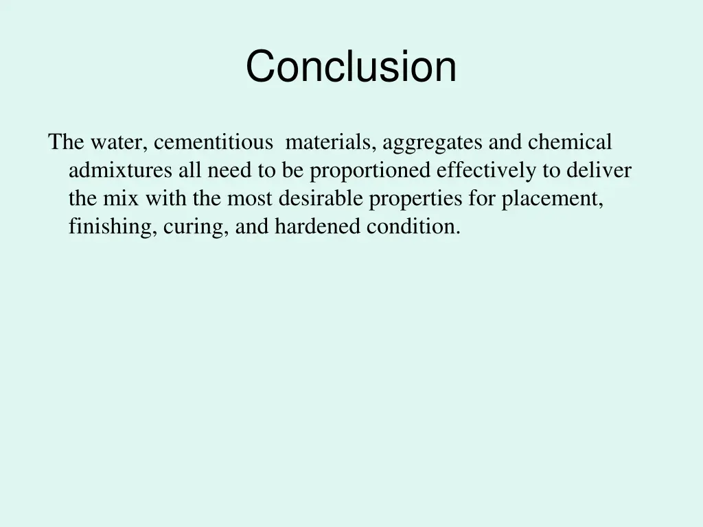 conclusion