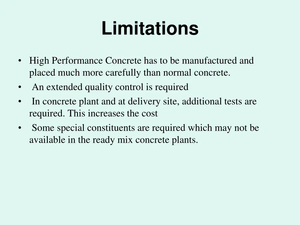 limitations