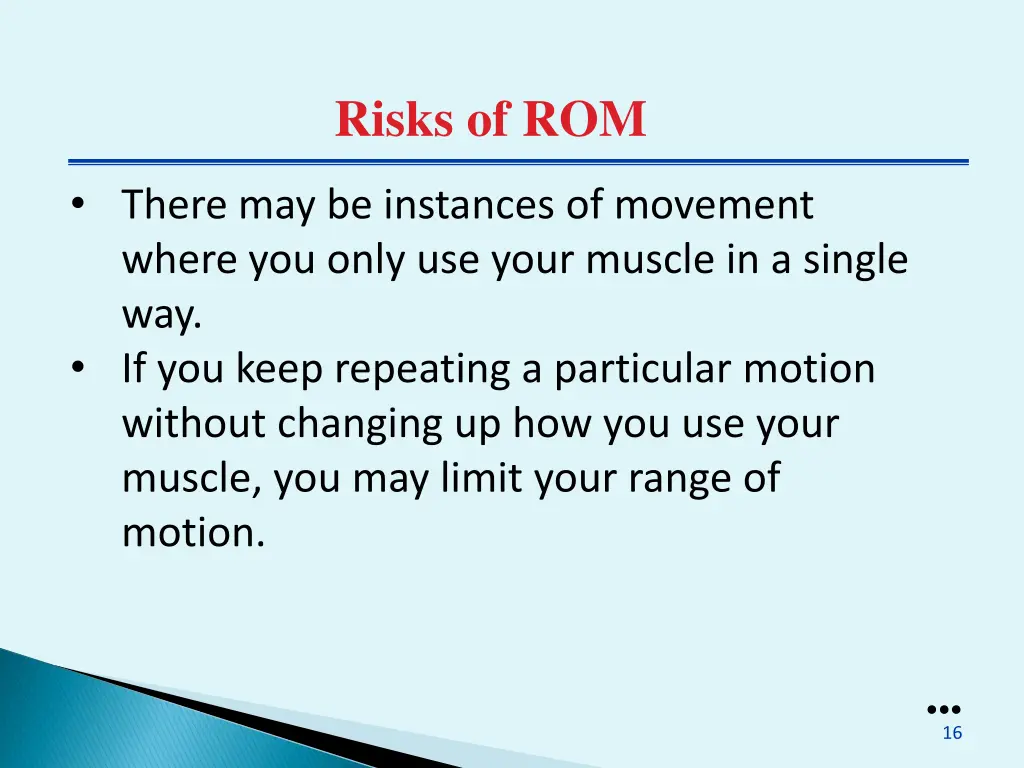 risks of rom 1
