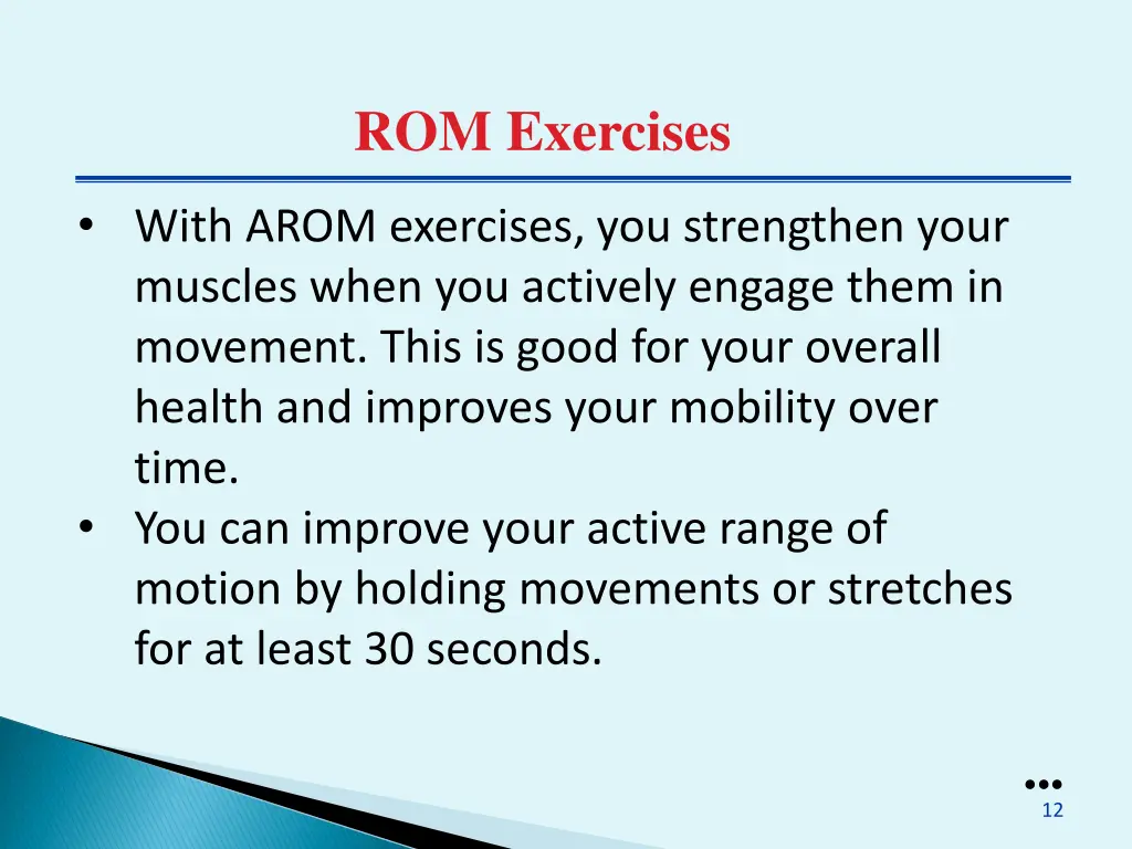 rom exercises 1