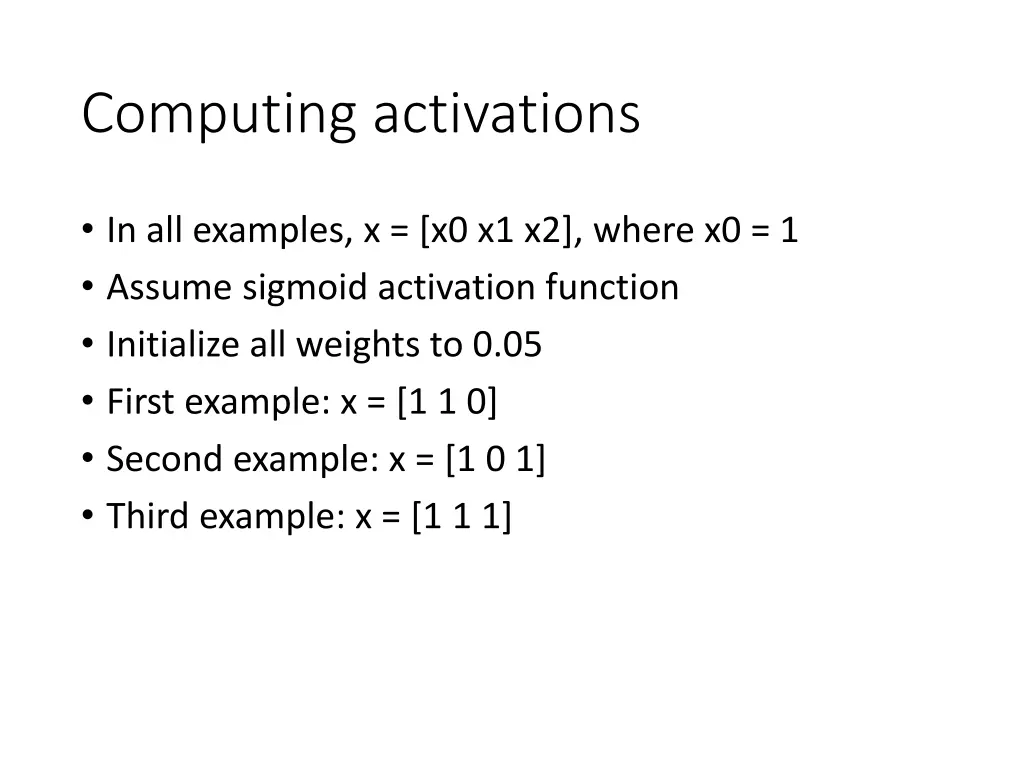 computing activations 2