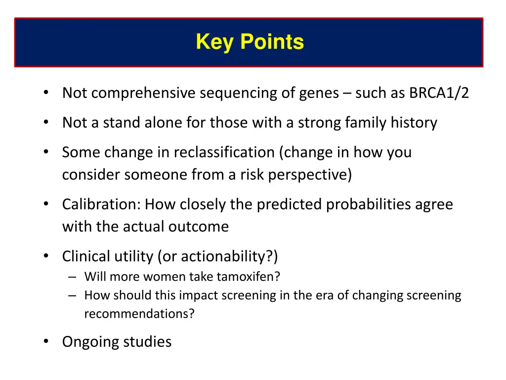 key points