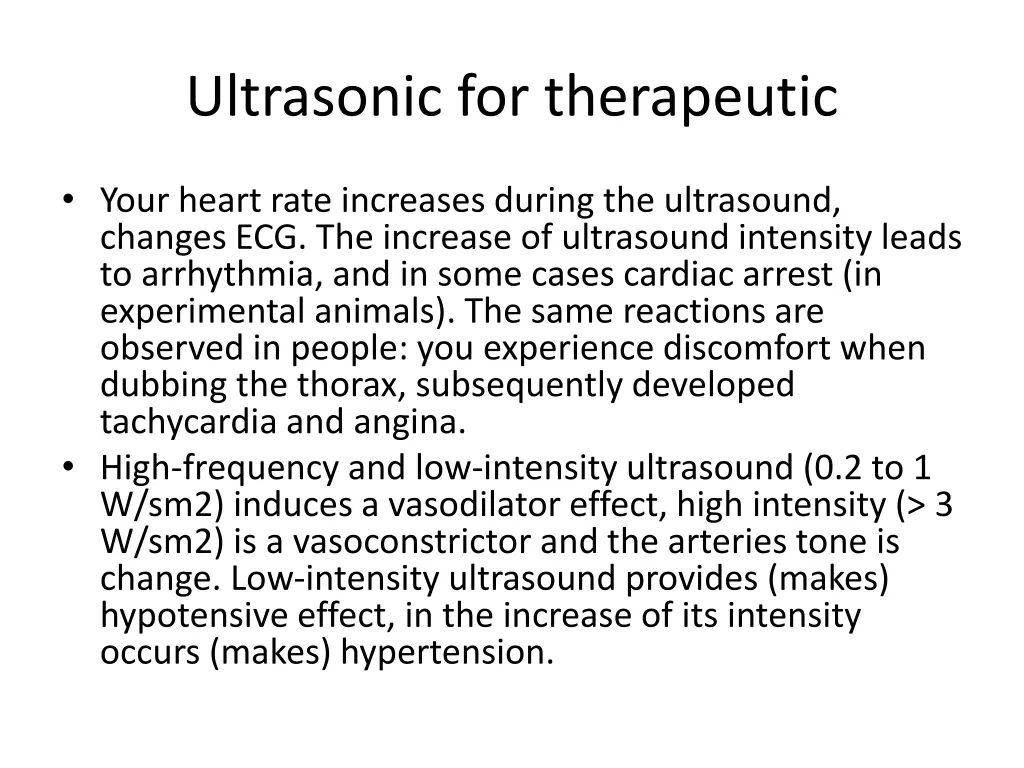 ultrasonic for therapeutic 2