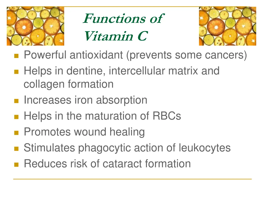 functions of vitamin c