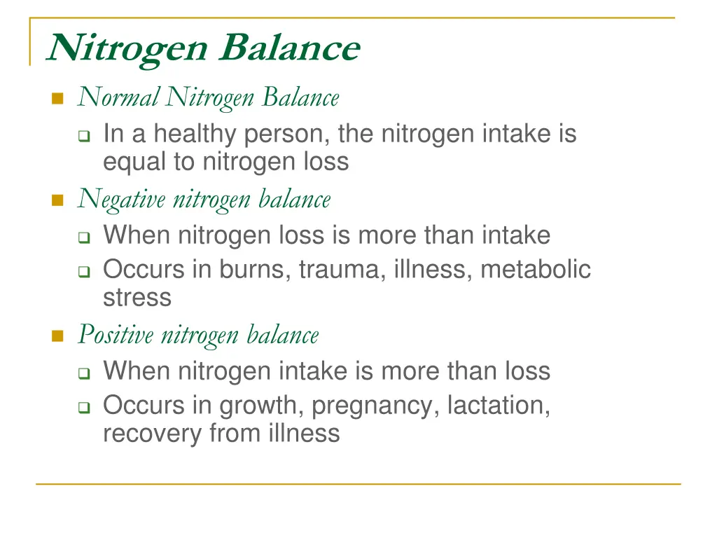 nitrogen balance