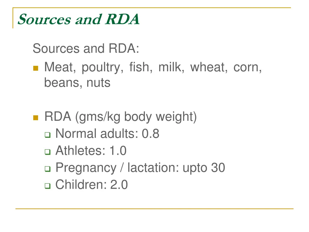 sources and rda