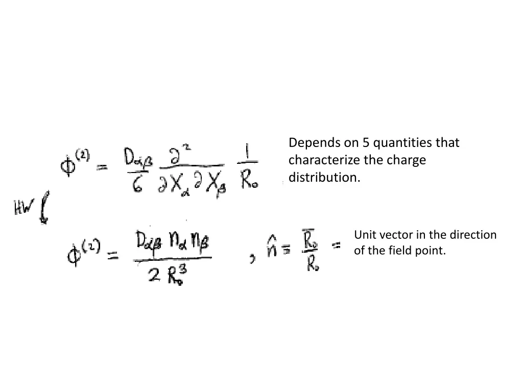 depends on 5 quantities that characterize
