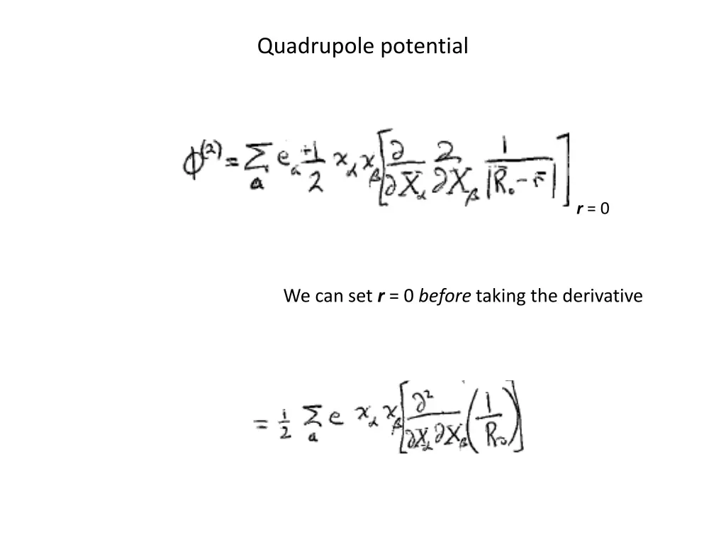 quadrupole potential