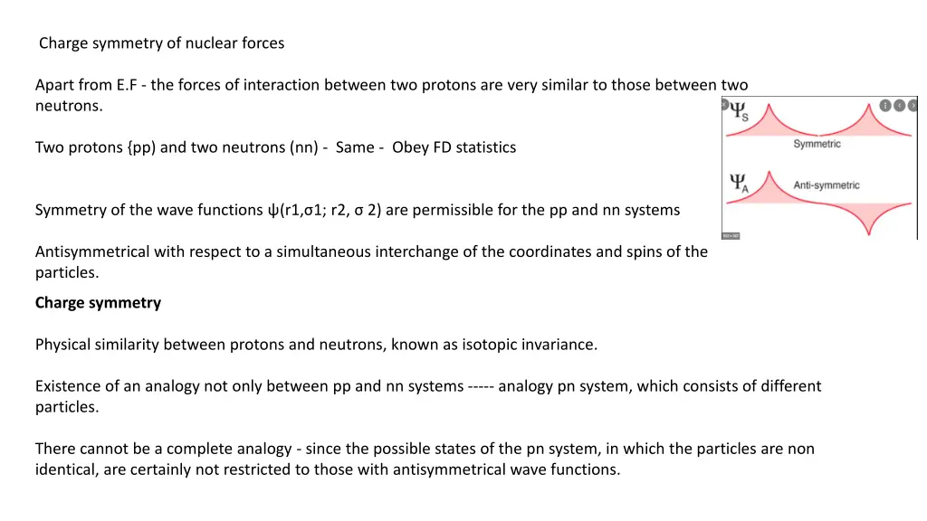 charge symmetry of nuclear forces