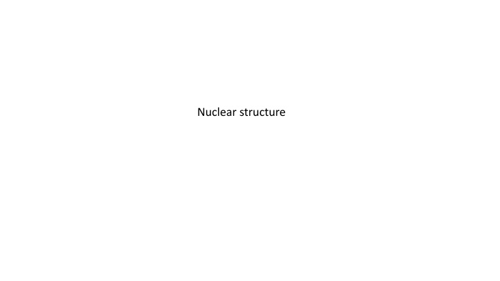 nuclear structure