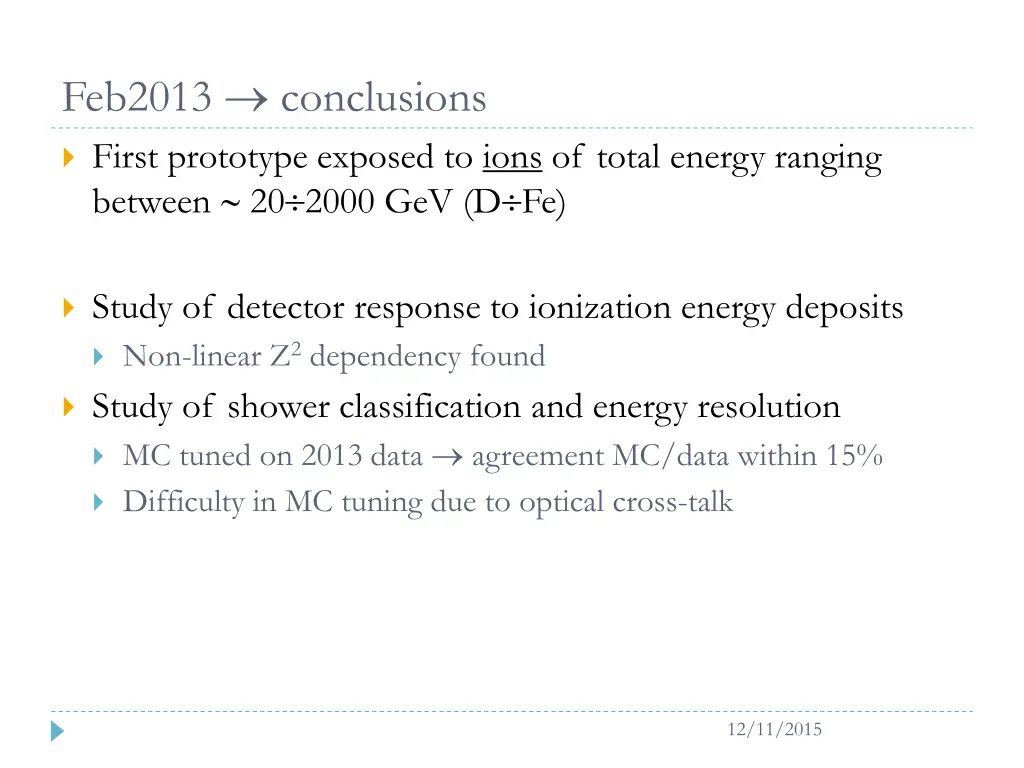 feb2013 conclusions first prototype exposed