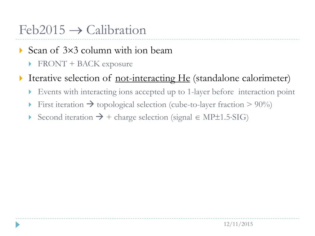 feb2015 calibration