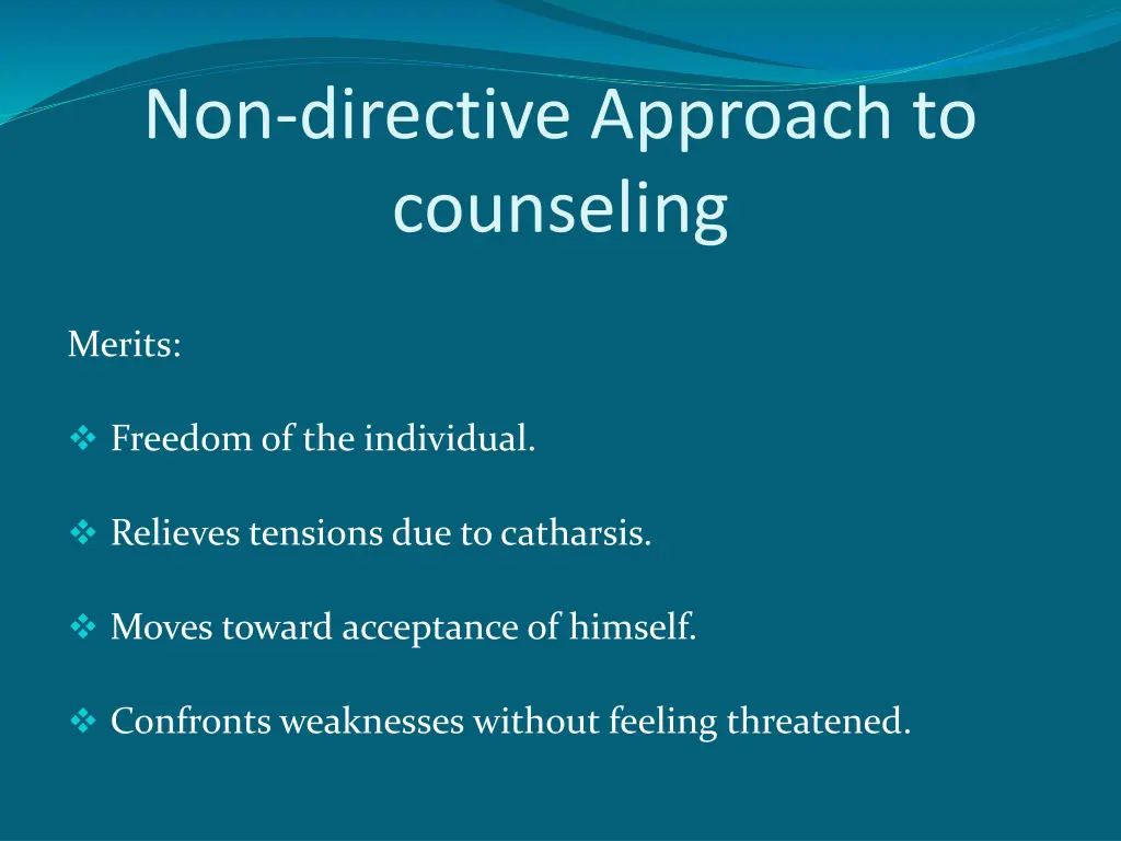 non directive approach to counseling 2