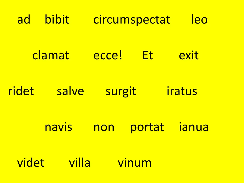 ad bibit circumspectat leo
