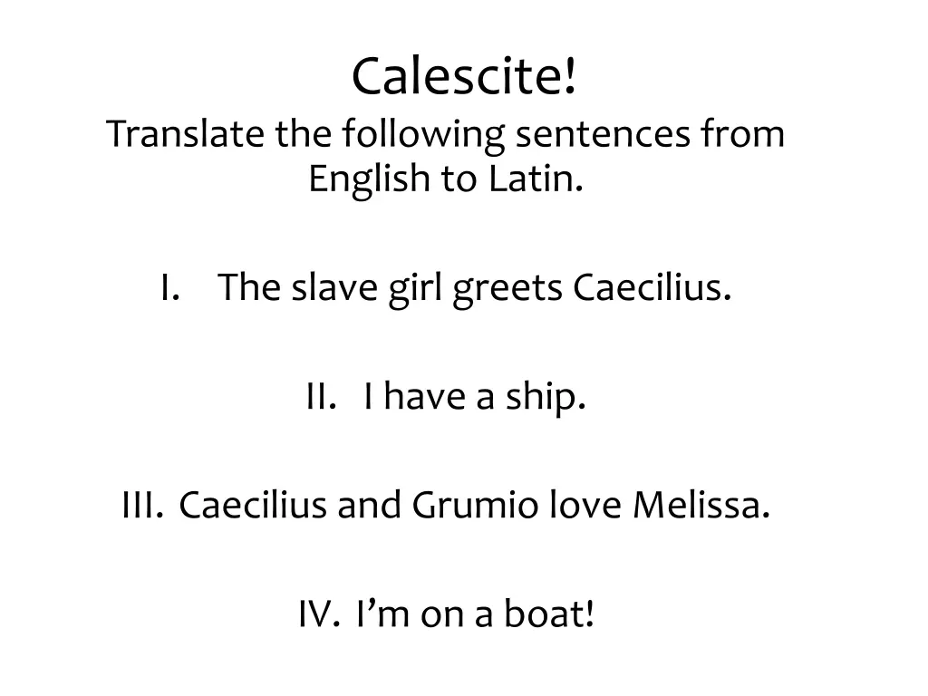 calescite