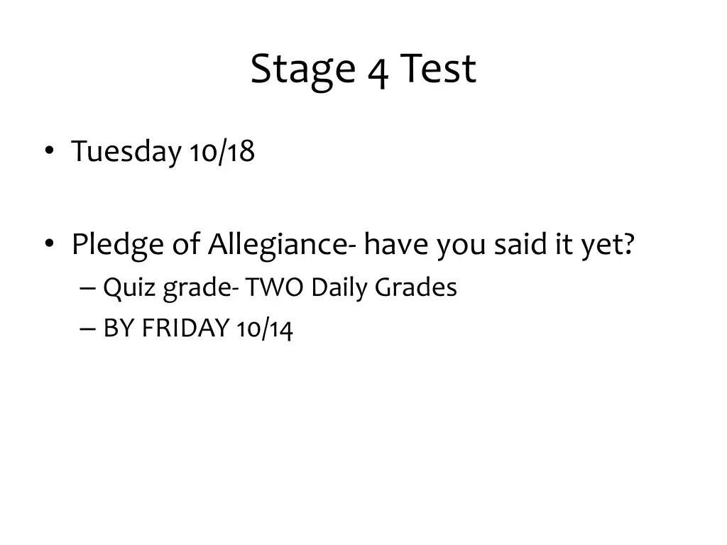 stage 4 test
