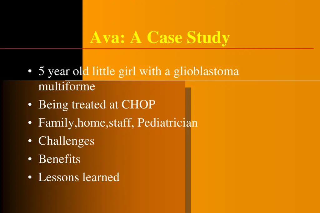 ava a case study