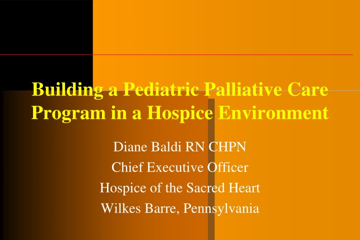 building a pediatric palliative care program