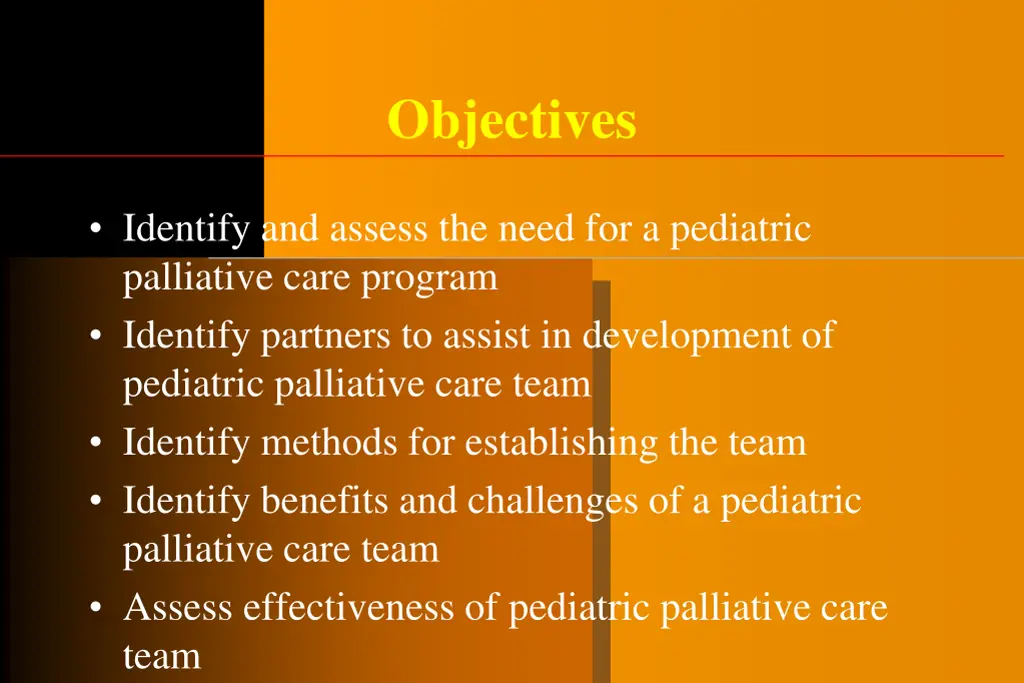 objectives