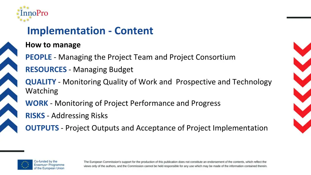 implementation content how to manage people