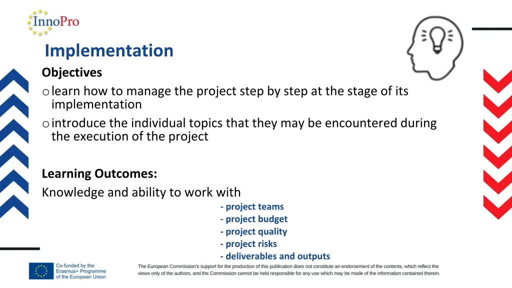 implementation objectives o learn how to manage