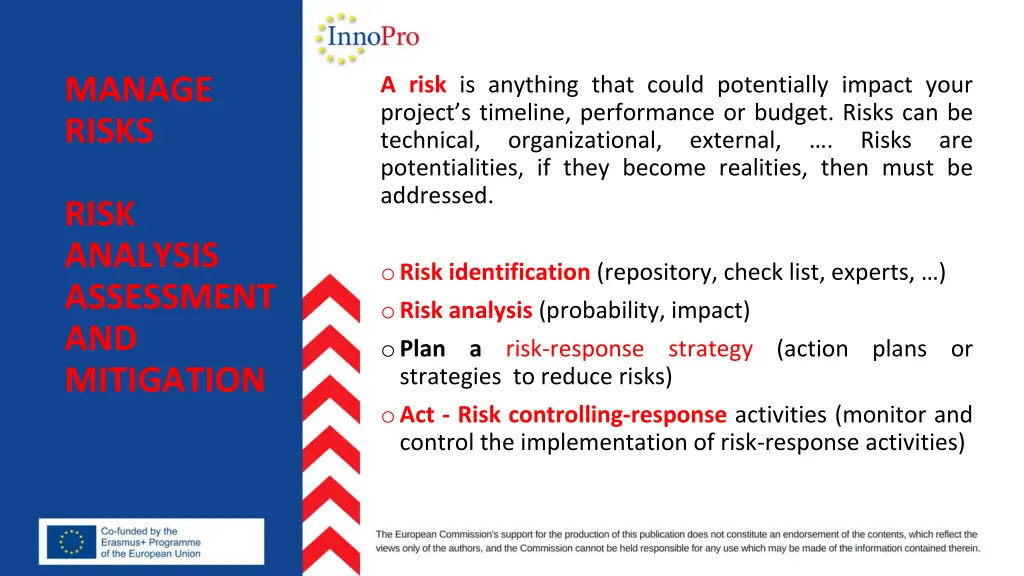 manage risks