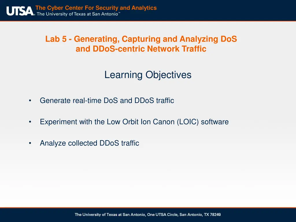the cyber center for security and analytics 12