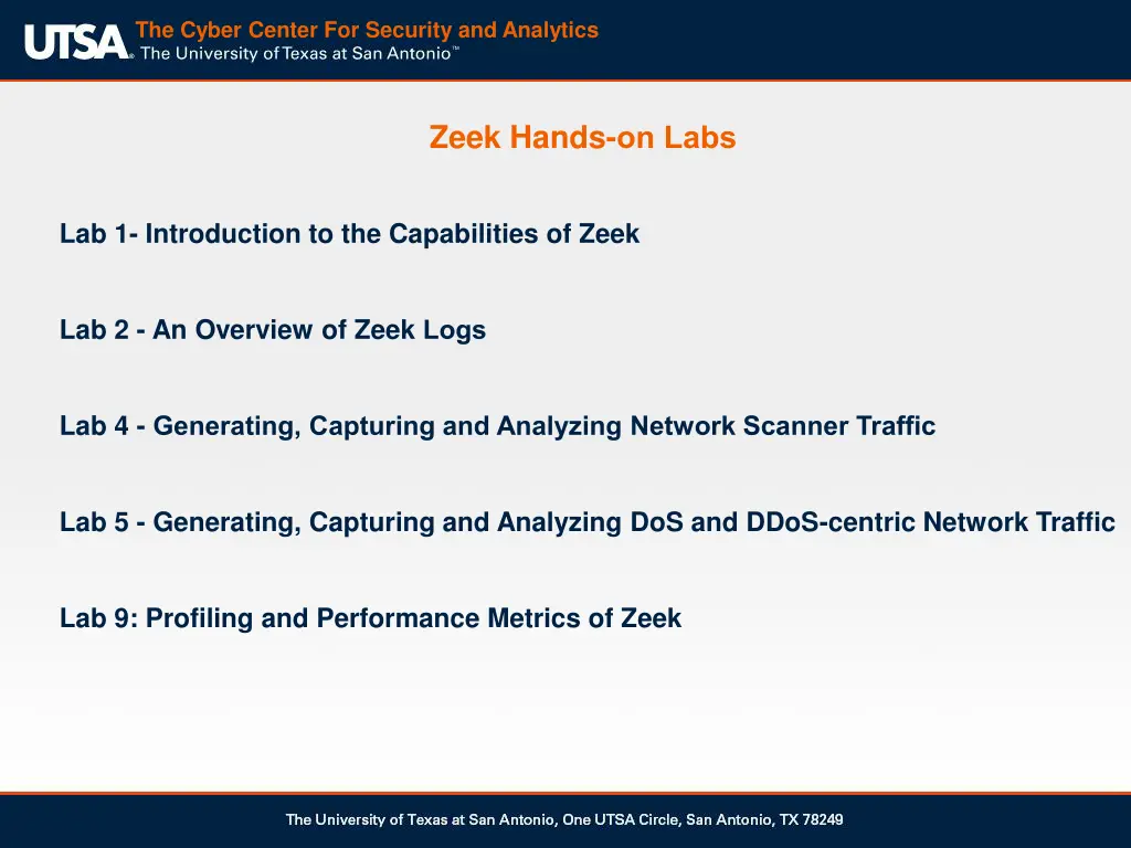 the cyber center for security and analytics