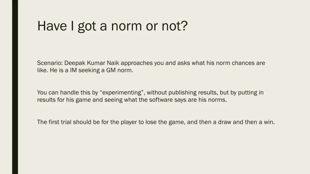 have i got a norm or not