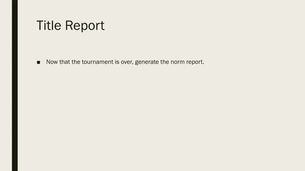 title report 4