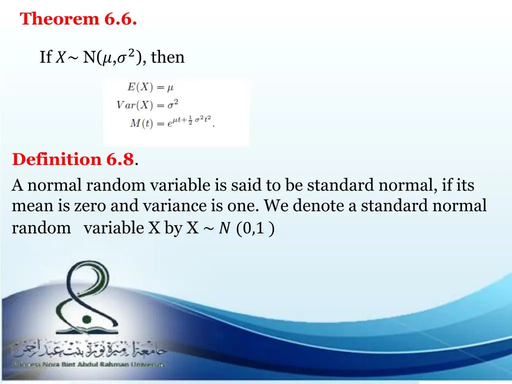 theorem 6 6