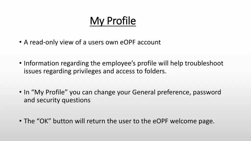 my profile my profile