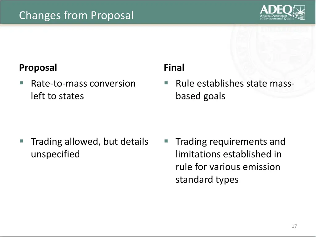 changes from proposal 6