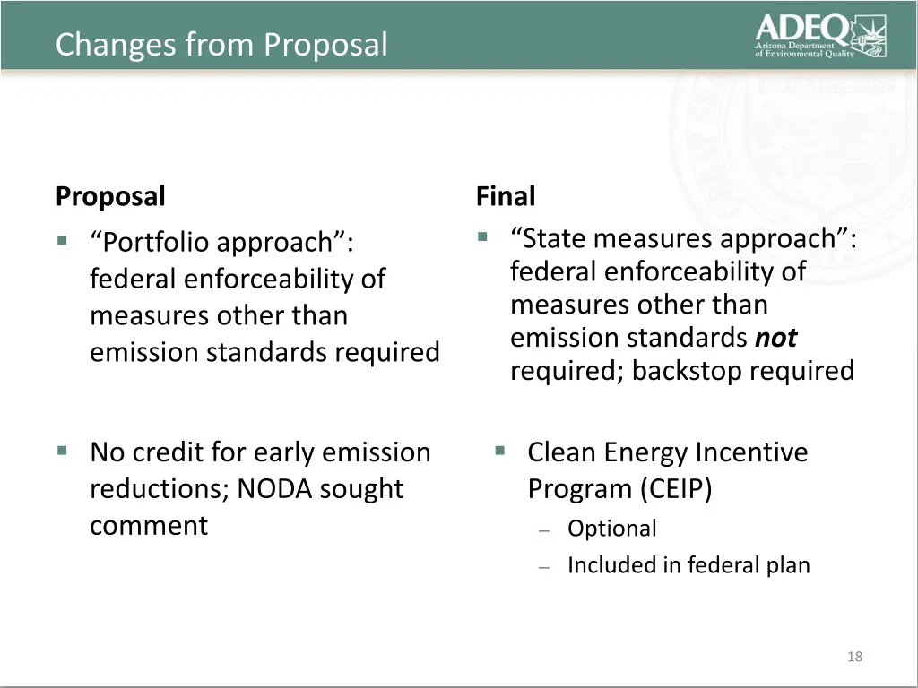 changes from proposal 7