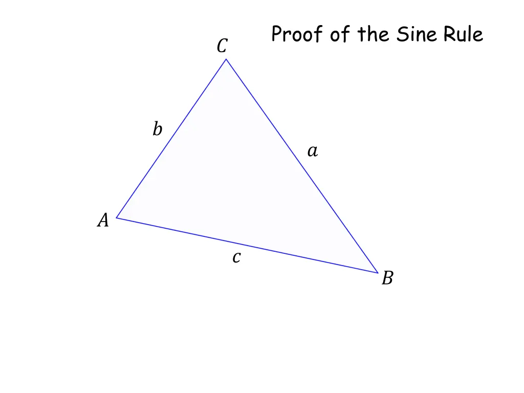 proof of the sine rule