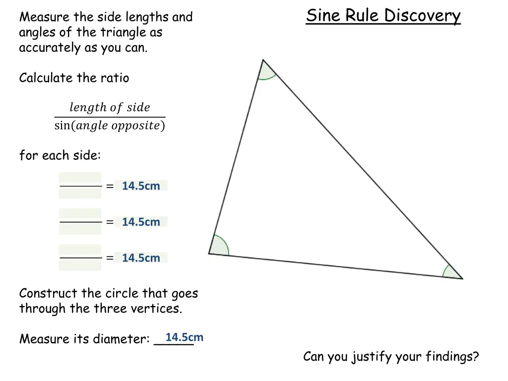 sine rule discovery 2