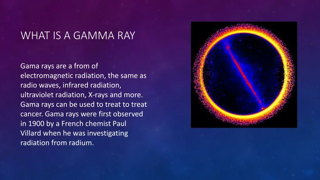 what is a gamma ray
