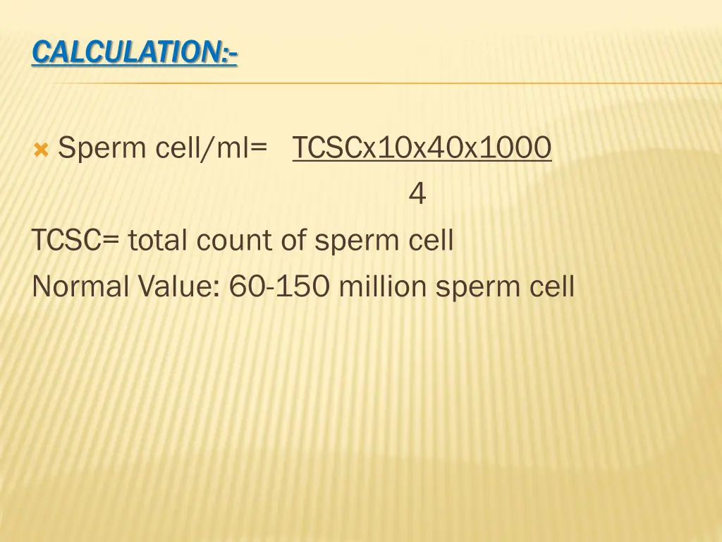 calculation