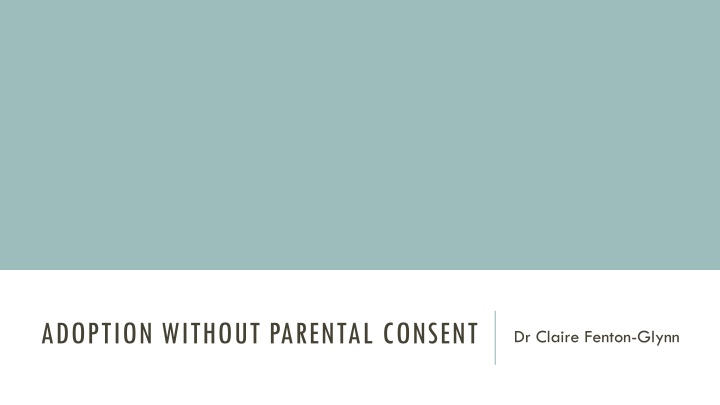 adoption without parental consent