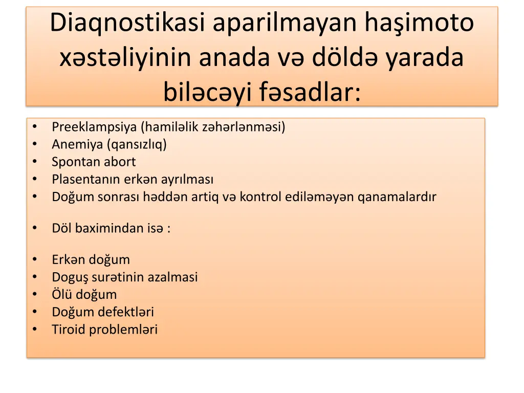 diaqnostikasi aparilmayan ha imoto x st liyinin