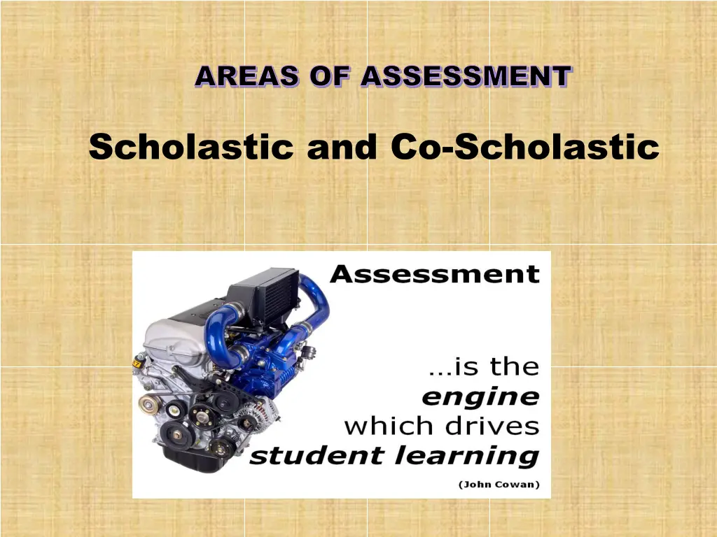 areas of assessment