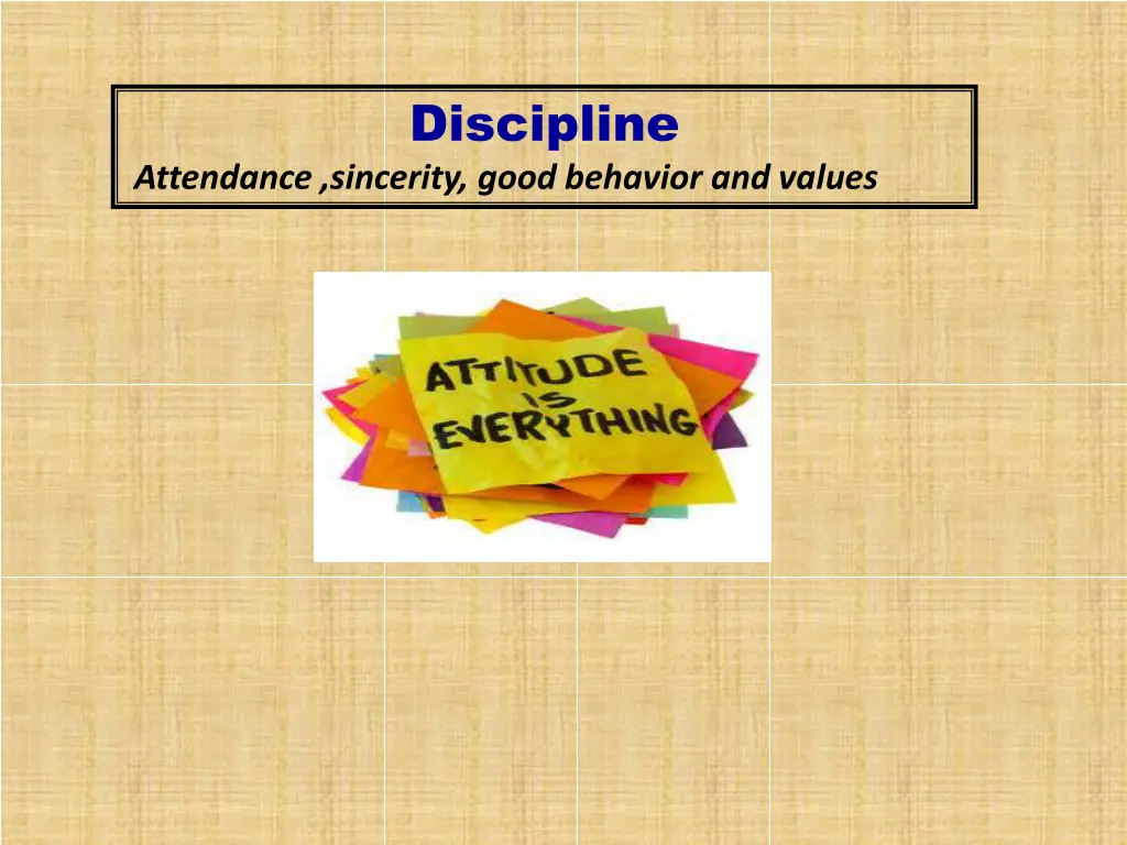 discipline