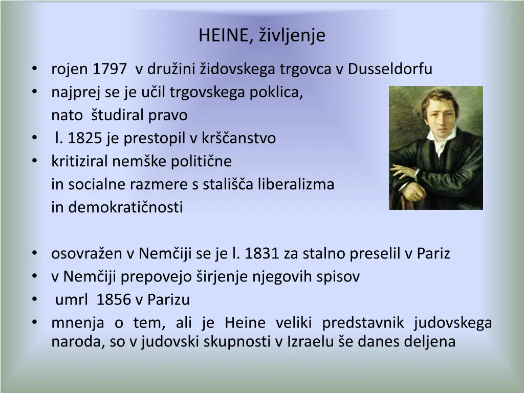 heine ivljenje