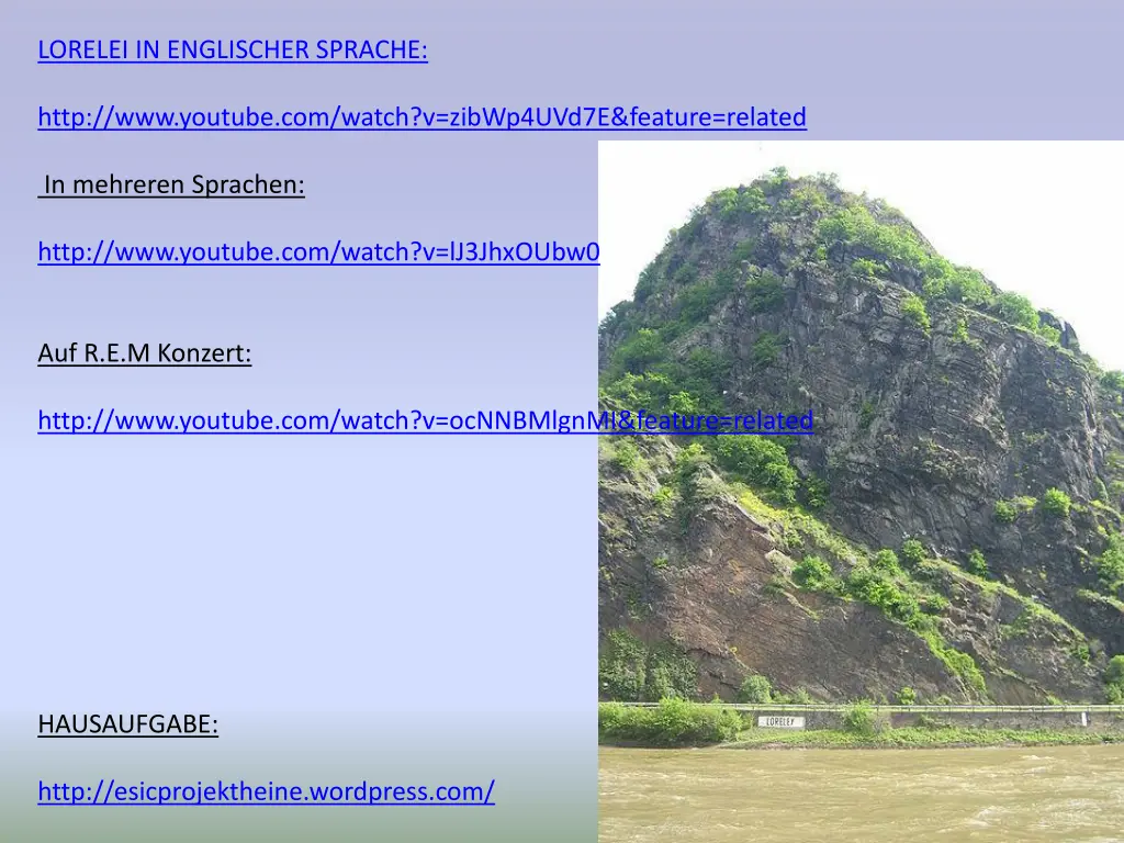 lorelei in englischer sprache