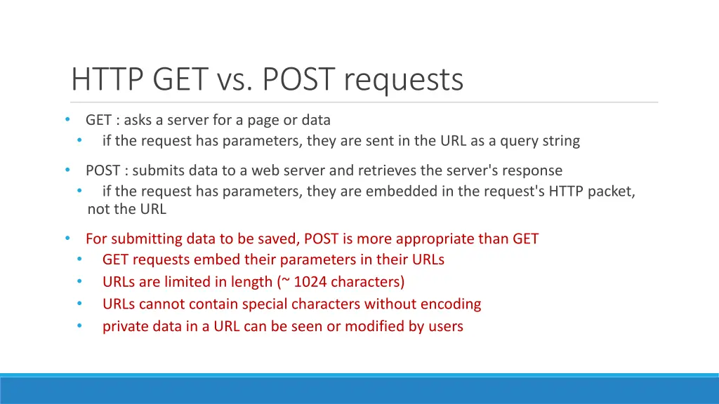 http get vs post requests