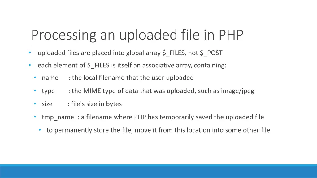 processing an uploaded file in php