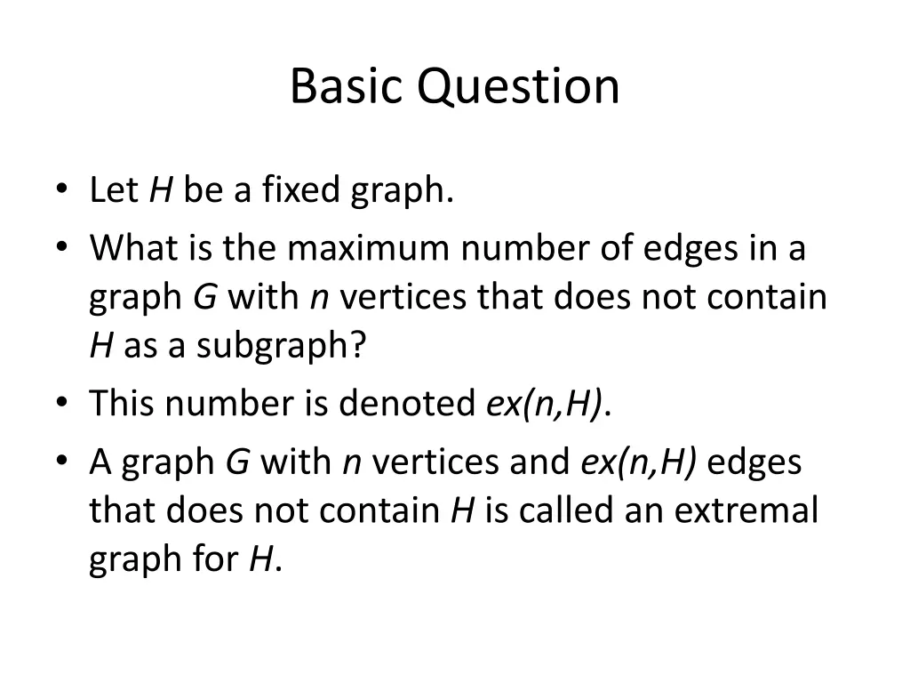 basic question