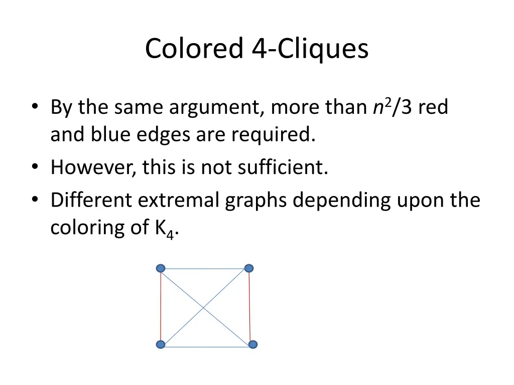 colored 4 cliques
