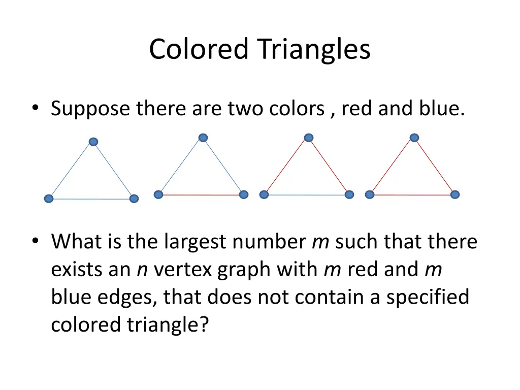 colored triangles